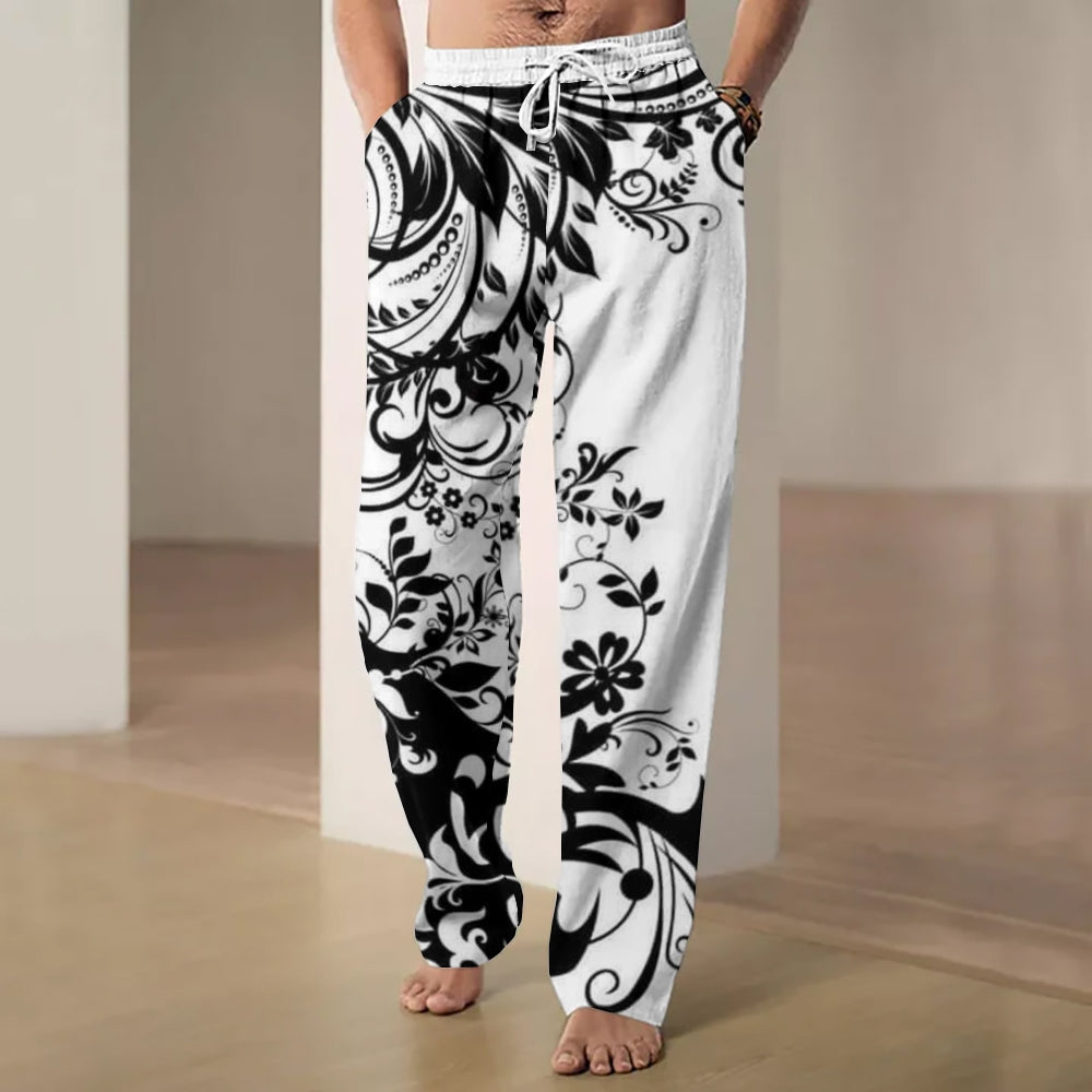 Men's printed casual trousers 2501008886