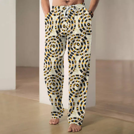 Men's printed casual trousers 2501008880