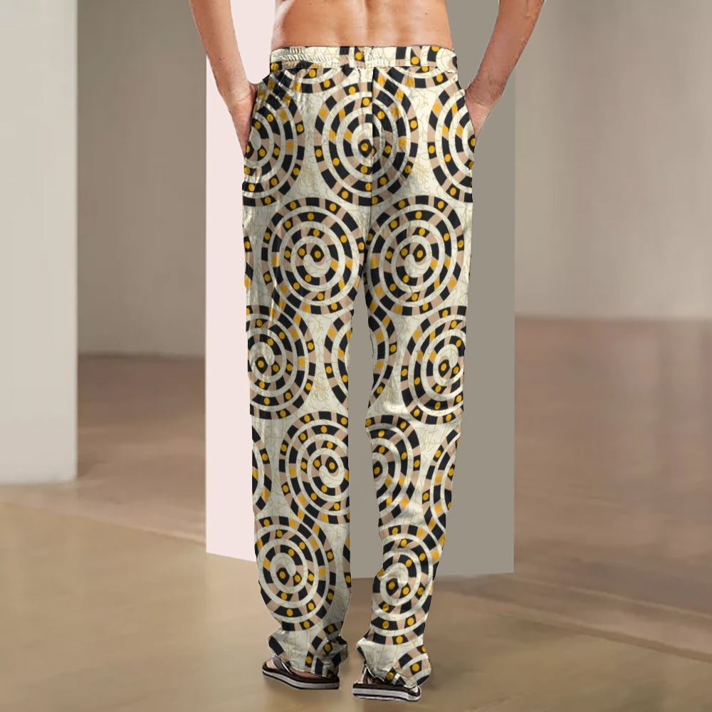 Men's printed casual trousers 2501008880