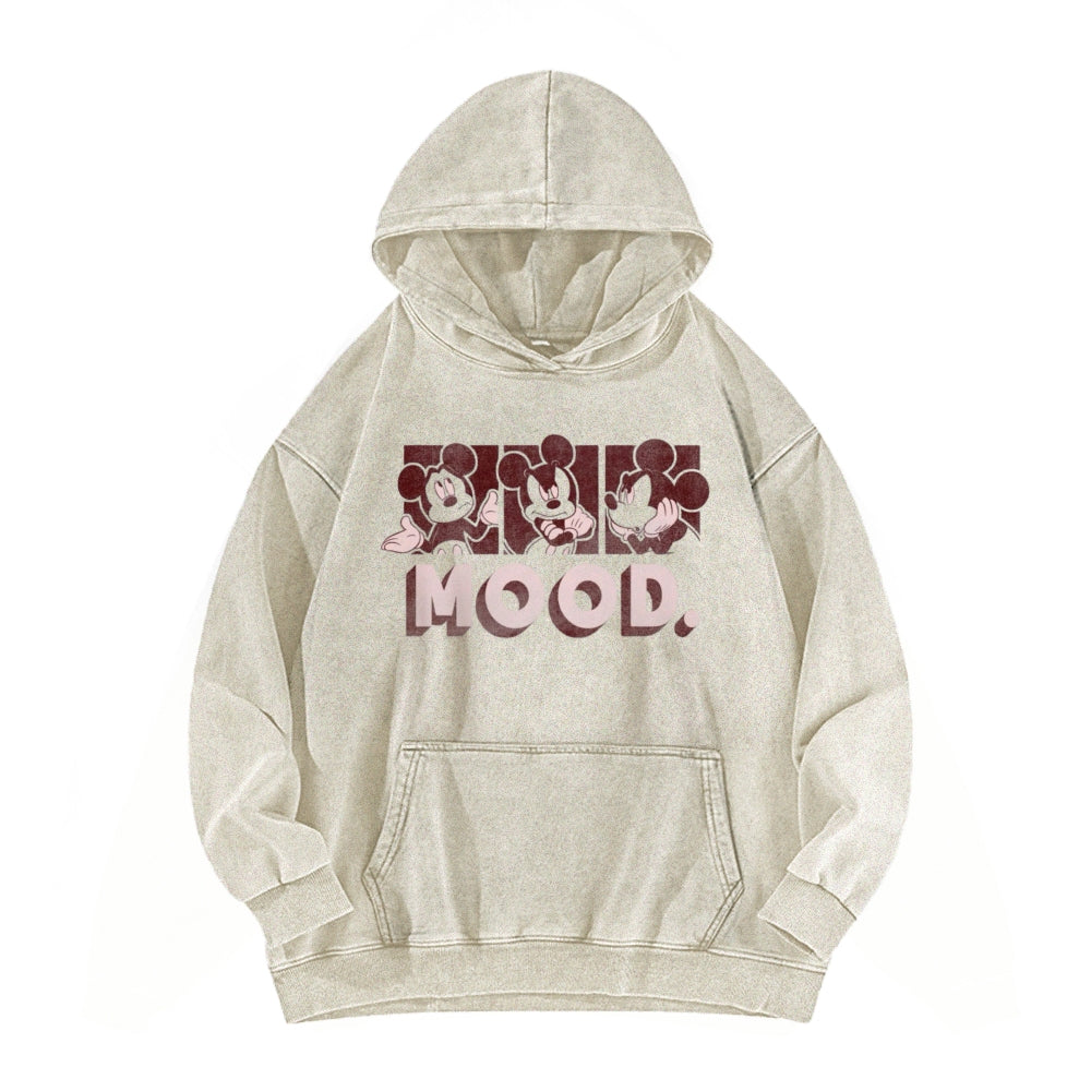 Casual Washed Hoodie 2501001088