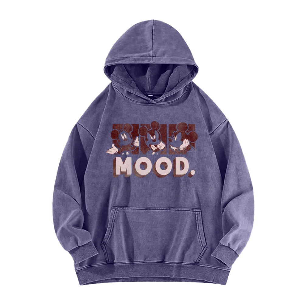 Casual Washed Hoodie 2501001088